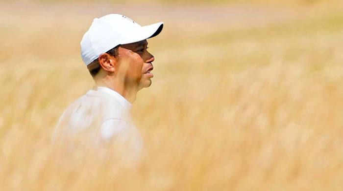 Tiger Woods is pictured on Friday at the 2022 British Open.